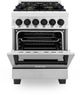 ZLINE Autograph Edition 24" Stainless Steel Pro Style Dual Fuel Range-4