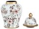 A & B Home Gold/White Ginger Jar-2