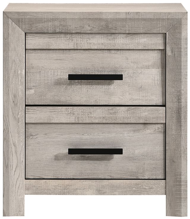 Elements International Eleanor White Nightstand -3