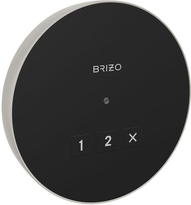 Brizo Mystix™ Lumicoat® Brushed Nickel Elemental Round Exterior Control-0
