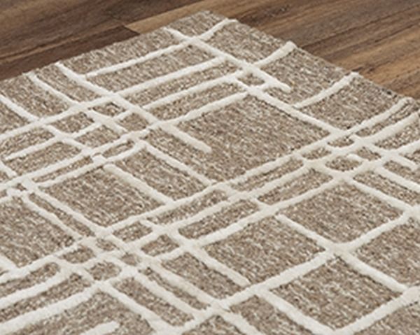 Rizzy Home Jazz Brown 5'x8' Rectangular Rug-2