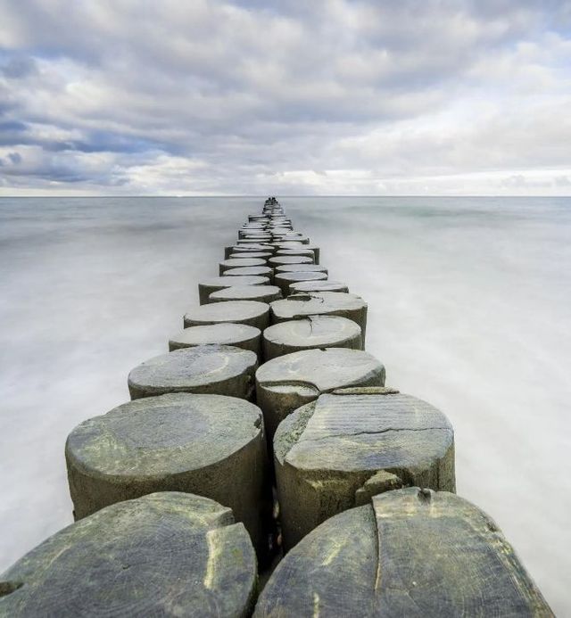 Classy Art Ocean Pilings Wall Art-1