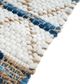 A & B Home Blue/White 2.5'x4' Rug-2