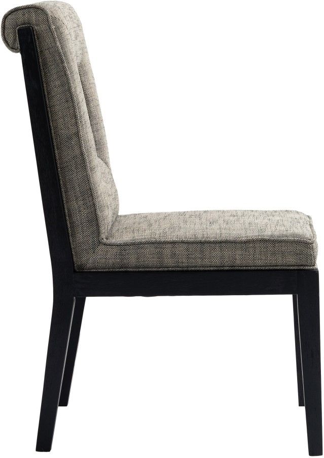 Meridian Furniture Gwendolyn Gray/Black Upholstered Dining Side Chair-2