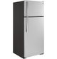GE® 28" 17.5 Cu. Ft. Stainless Steel Top Freezer Refrigerator-4