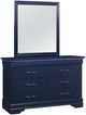 Global Furniture USA Charlie 4-Piece Blue Queen Panel Bedroom Set-2