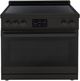 Induction Hardware 36" Black Stainless Steel Pro Style Induction Range-0