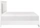 Homelegance® Ripple High Gloss White California King Panel Bed-4