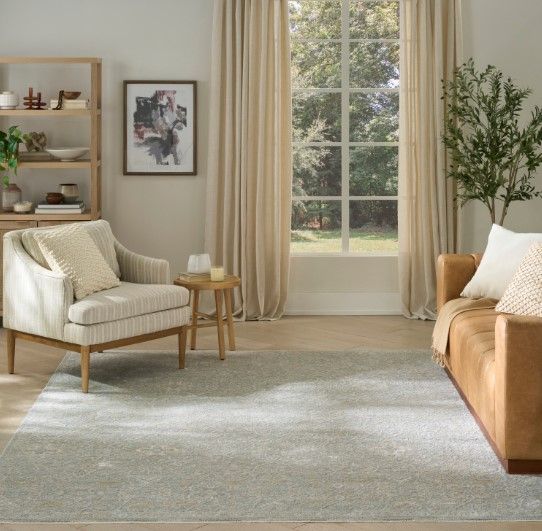 Nourison Home™ Envy Blue Silver 5'x8' Style 2 Area Rug-1