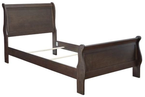 Signature Design by Ashley® Leewarden Dark Brown Twin Sleigh Bed-2