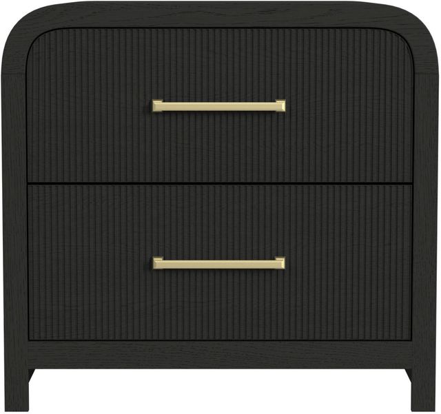 Elements International Ridgemont Black Nightstand-3