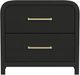 Elements International Ridgemont Black Nightstand-1