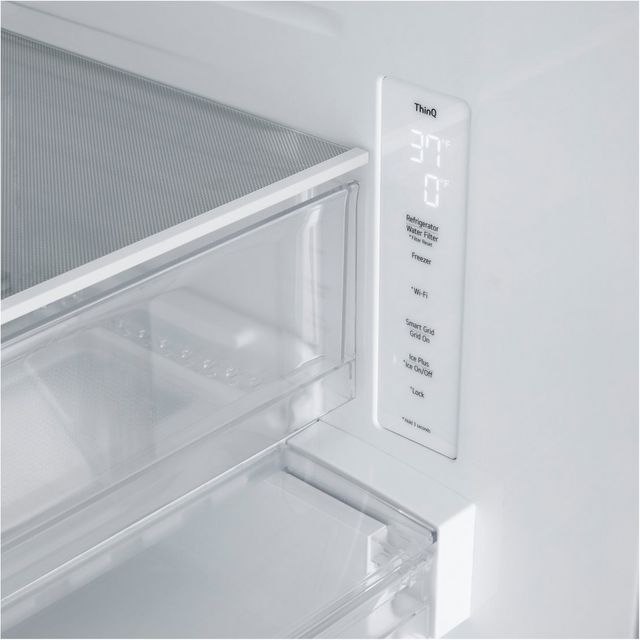 LG 33 in. 25.1 Cu. Ft. PrintProof™ Stainless Steel French Door Refrigerator-6