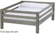 Crate Designs™ Furniture Storm Full Ladder End Upper Bunk Bed-0
