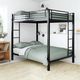 dhp furniture® Sidney Black Full/Full Bunk Bed-2