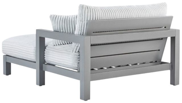 Signature Design by Ashley® Moonlight View Gray Aluminum/Fabric Outdoor Chaise Lounge-2