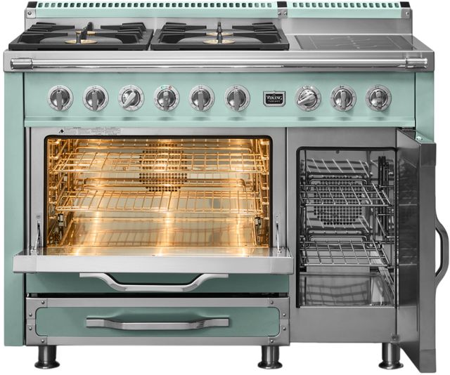 Viking® Tuscany 48" Splash Pro Style Dual Fuel Range with 2 Induction-1