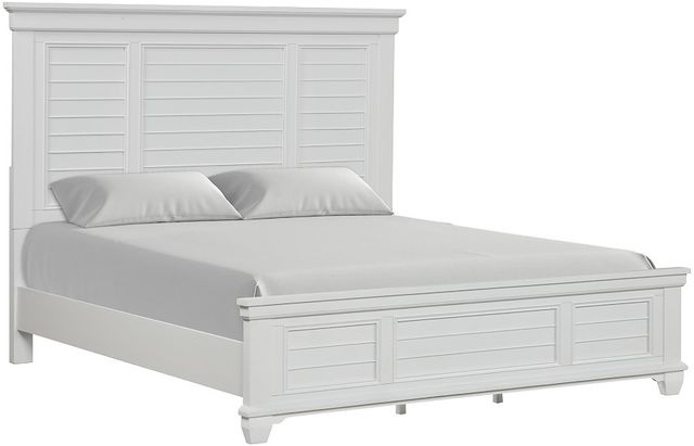 New Classic® Home Furnishings Jamestown White California King Panel Bed-0