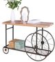 ACME Furniture Francie Oak Top Sofa Table with Antique Gray Base-4
