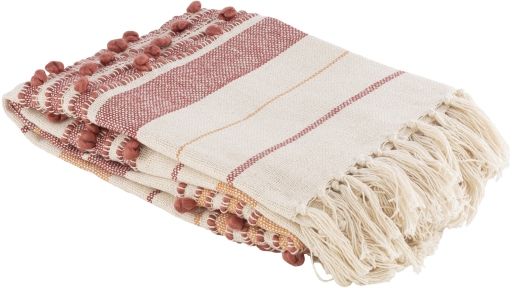 Surya Yemaya Rose 50"x60" Throw Blanket-2