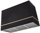 AGA Loge 48" Matte Black Wall Mounted Range Hood with Brushed Brass Trim-0