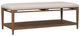 Flexsteel® Verona Cream/Medium Brown Rectangular Coffee Table-0