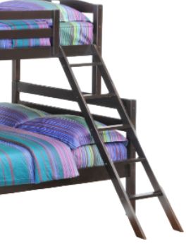 Night & Day Furniture™ Zest Bedroom Sesame Dark Chocolate Twin over Full Bunk Bed-1