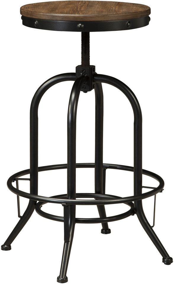 Signature Design by Ashley® Valebeck Black/Brown Bar Stool-1