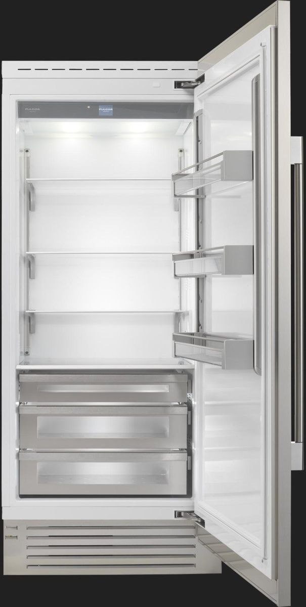Fulgor Milano 36 in. 21.5 Cu. Ft. Stainless Steel Built In Column Refrigerator-1