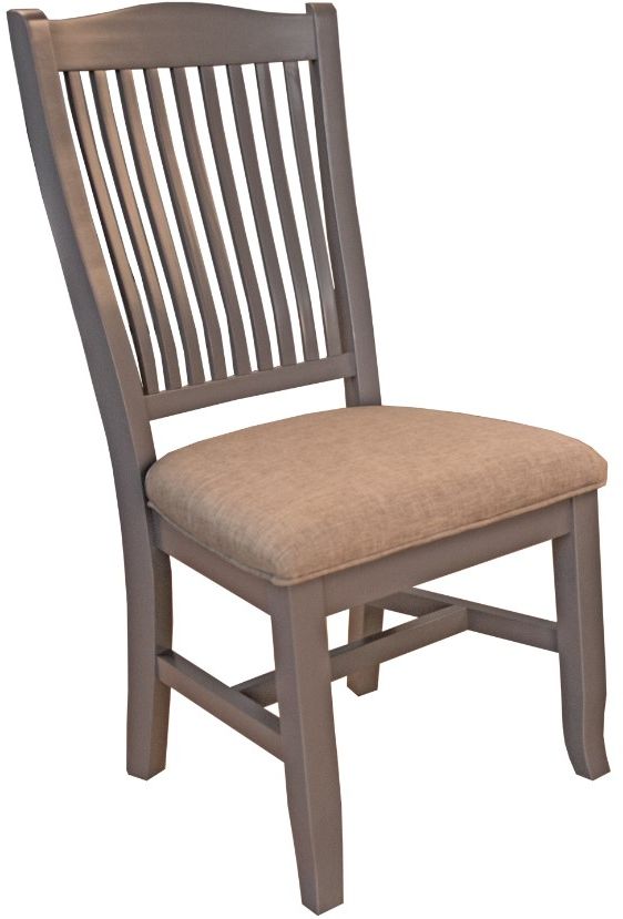 A-America® Port Townsend Gull/Seaside Pine Slatback Upholstered Dining Side Chair-0