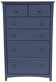 Boulder Creek Furniture Shaker Blue 6-Drawer Chest-2