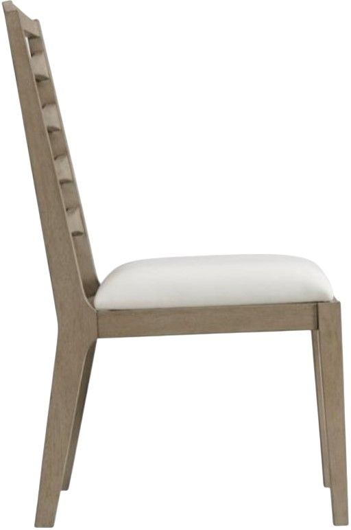 Riverside Furniture Pasadena 2-Piece Casual Taupe/White Ladderback Dining Side Chair Set-3