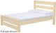 Crate Designs™ Furniture TimberFrame Unfinished Queen Bed-0