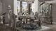 ACME Furniture Versailles 2-Piece Antique Platinum/Silver Counter Height Chair Set-1