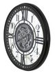 YHD Black/White Modern Farmhouse Gear Clock-2