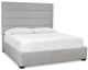 Bassett® Furniture Parkton Light Gray California King Storage Bed-1