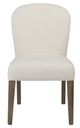 Bernards Trilogy Cocoa/White Sand Arch Upholstered Side Chair-1