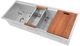 ZLINE Garmisch 43" Satin Stainless Steel Undermount Single Bowl Kitchen Sink with Bottom Grid and Accessories-3