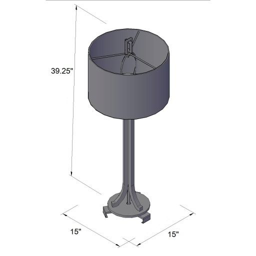 Surya Gustav Metallic Brass Lamp-2