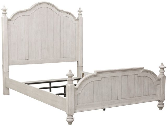 Liberty Furniture Farmhouse Reimagined Antique White King Poster Bed-0