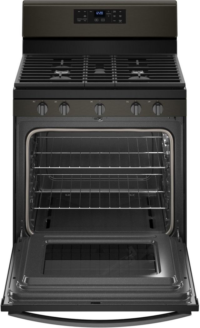 Whirlpool® 30" Free Standing Gas Range-Fingerprint Resistant Black Stainless-1