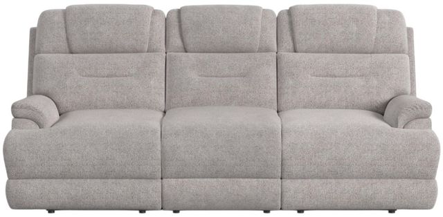 Flexsteel® Zofa Dove Power Reclining Sleep Sofa with Power Headrests and Lumbar-1