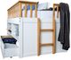 Furniture of America® Mcpherson Light Oak/White Twin Bookcase Bed with Trundle-2