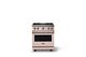 Viking® 5 Series 30" Blush Pro Style Gas (NG) Range with Brushed Brass Trim-0