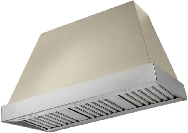 AGA Euclid 48" Fawn Wall Mounted Range Hood  with Brushed Nickel Trim-0