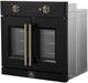 FORNO® Asti Series Alta Qualita 30" Black and Antique Brass Single Electric Wall Oven -3