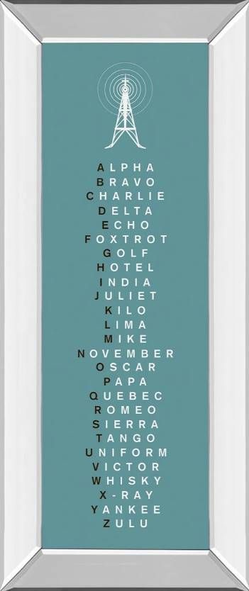 Classy Art Phonetic Alphabet II by The Vintage Collection Mirrored Frame Wall Art-0