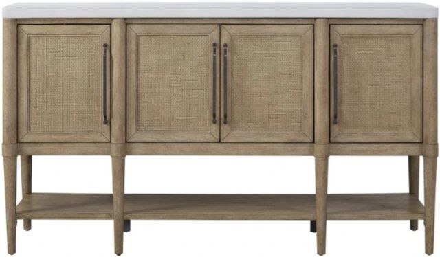 Bernards Citrus Heights Cement Top Server with Cane Base-1