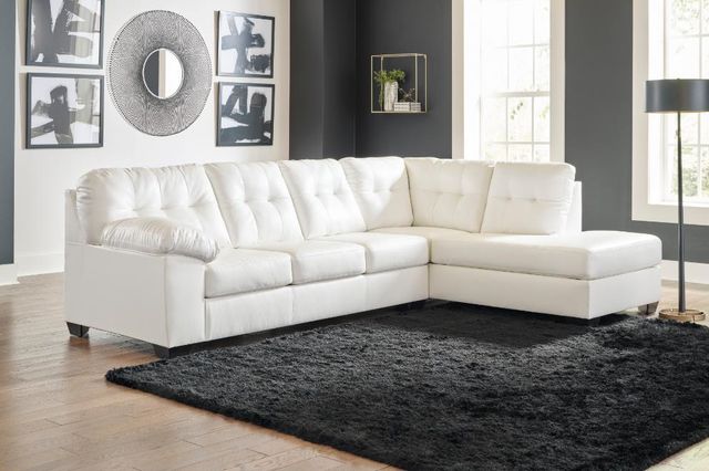 Signature Design by Ashley® Donlen 2-Piece White Living Room Set-3