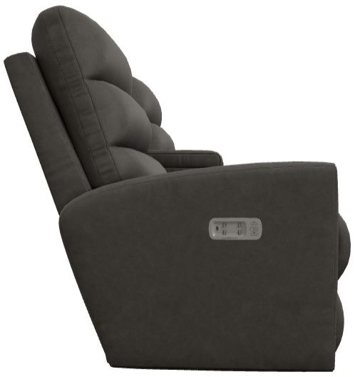 La-Z-Boy® Liam Ash Power Wall Reclining Loveseat with Console, Headrest, and Lumbar-3